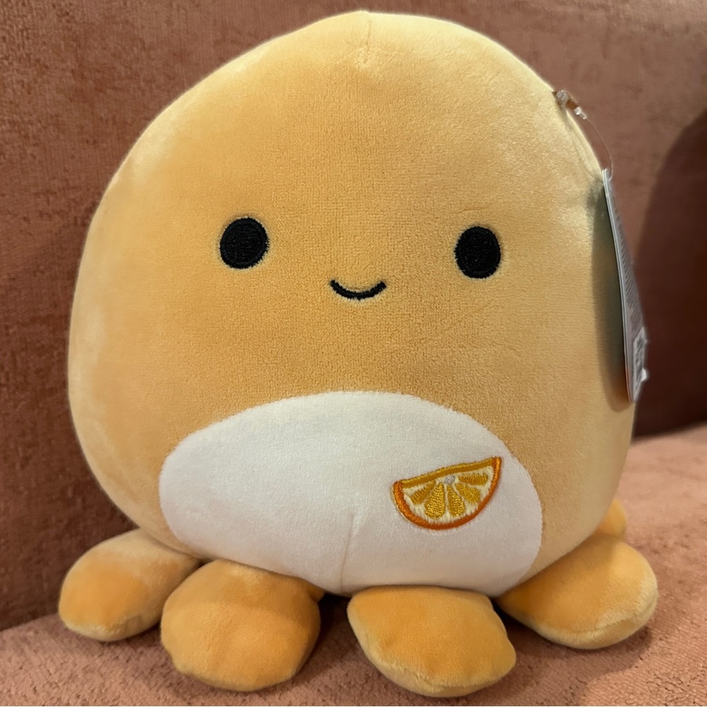 Squishmallows 8 in Veronica the Octopus with Orange Slice Patch